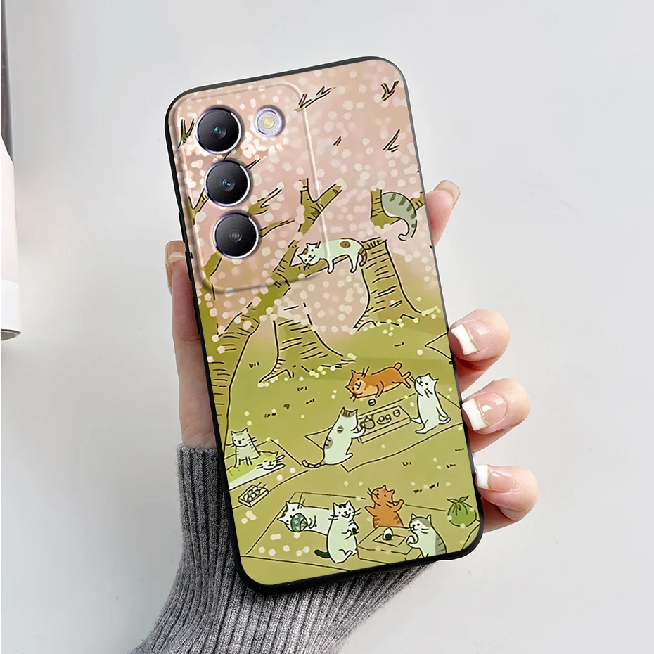 Stylish Painted Soft Silicone Phone Case Cover - Enhanced Protection Bumper