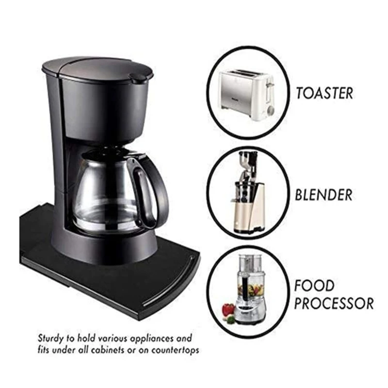 1pc Coffee Machine Mobile Base Trays Kitchen Sliding Tray Coffee Tray ABS  Mat For Stand Mixers 22x30.5x1.5cm - AliExpress