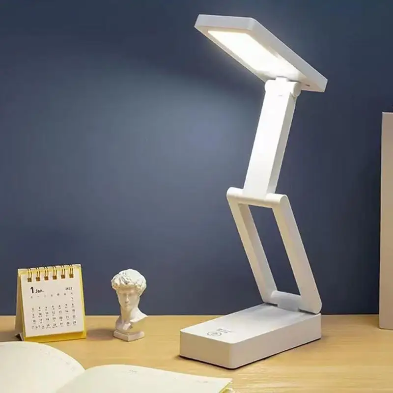 

Foldable LED Table Lamp with 3 Adjustable Brightness Levels Touch Control Portable Eye Caring Reading Light for Study Work