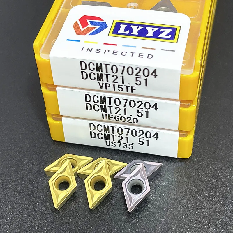 Turning Tool DCMT070204 DCMT070208 DCMT11T304 DCMT11T308 VP15TF UE6020 US735 carbide inserts Internal