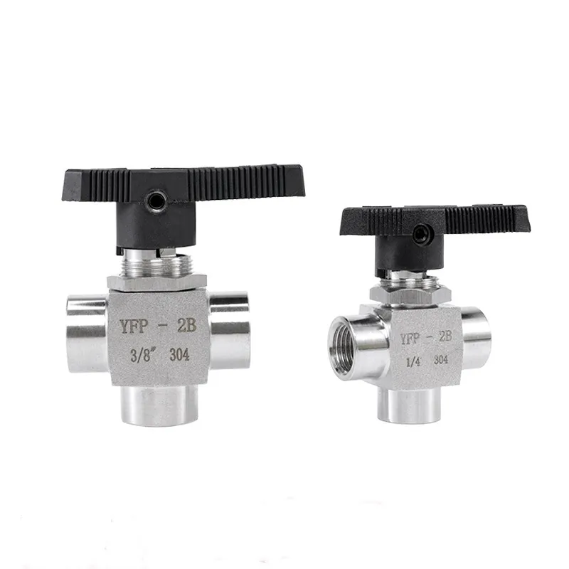 

Free Ship 3 Way Female Thread Ball Valve 1/8" 1/4" 3/8" 1/2" Stainless Steel 304 High Pressure Temperature Tee Ball Valve