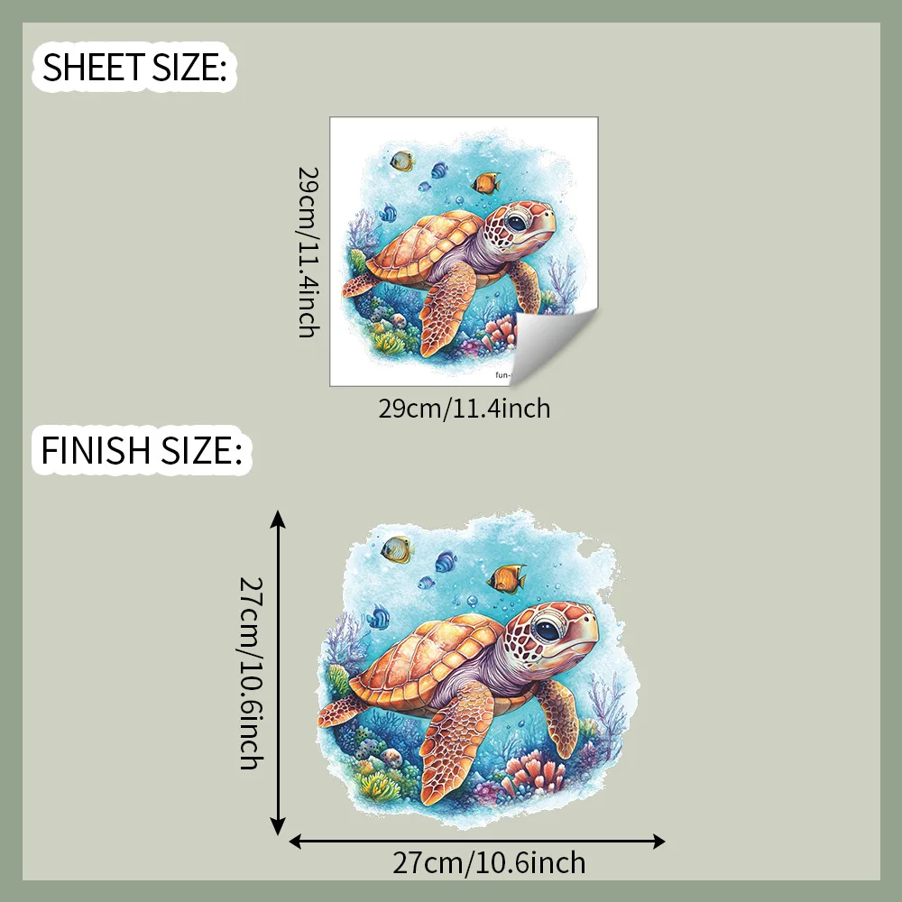 1PCS Cartoon Underwater World Toilet Stickers toilet stickers toilet wall stickers