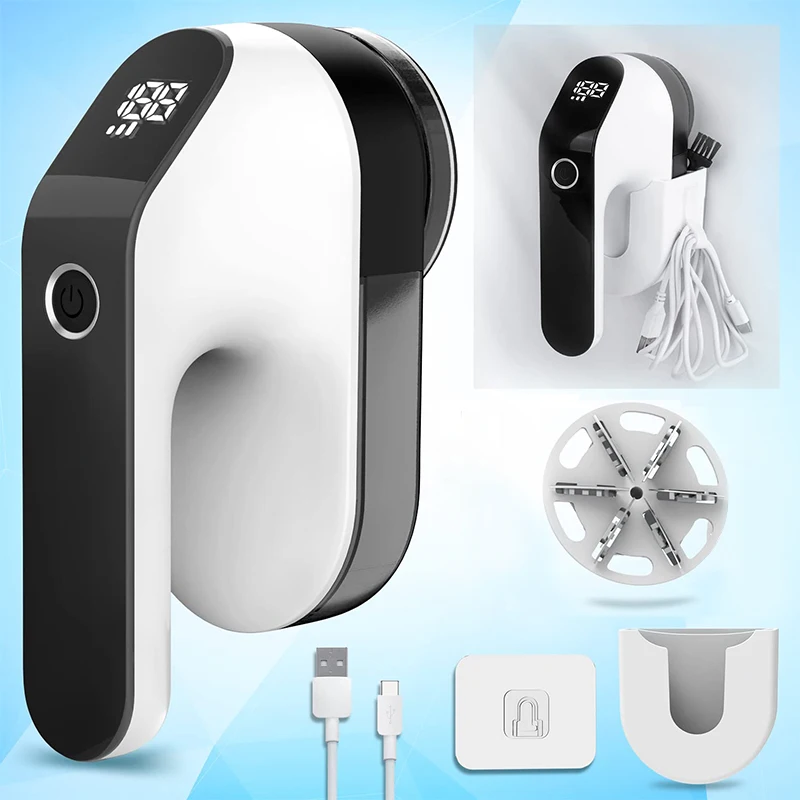 Description Picture 3 of itemPortable Electric Lint Remover for Clothing Fuzz Pellet Removal 3 Modes Rechargeable Woolen Sweater Fabric Removal Shaving Tool