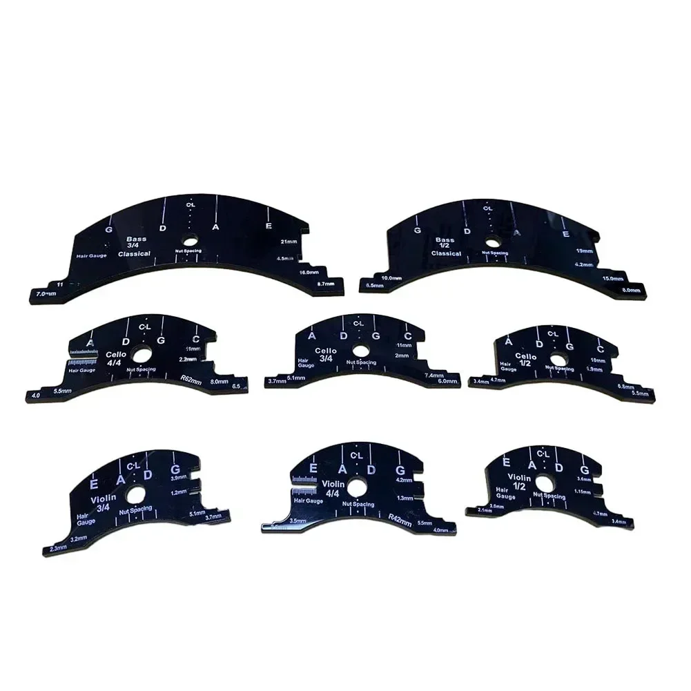 Violin Bridges Multifunctional Mold Template Cello Bridge Repair Tool 1/2 3/4 4/4 Fingerboard Scraper Making Tool