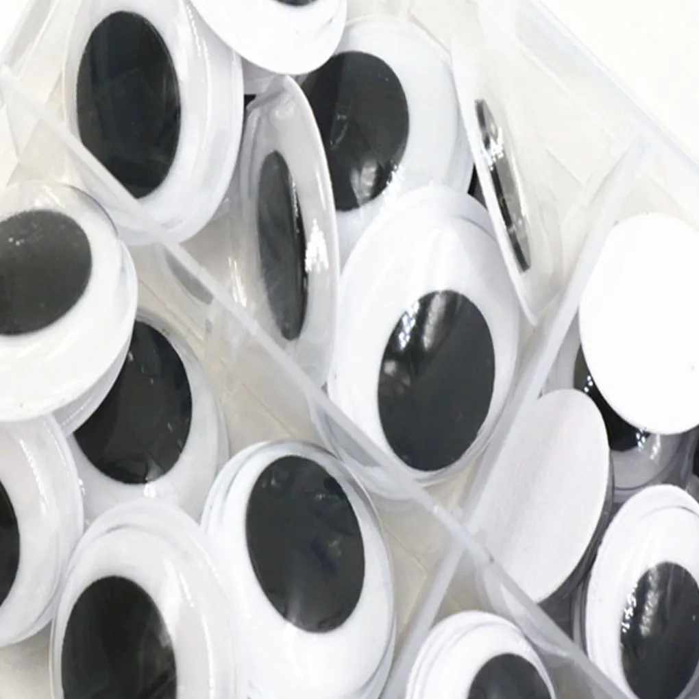 Googly doll eyes plastic toy eyes doll eyes 730 pieces wiggly googly eye portable self-adhesive sticky DIY removeable handmade eyes household workshop crafts