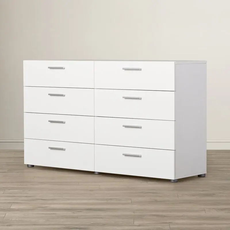 8/4 Drawer Dresser Cabinet Storage Solid Wood Home Furniture for Guest Room Bedroom Modern Style High Gloss Finish Easy Assembly 245 JFurnitures 2026