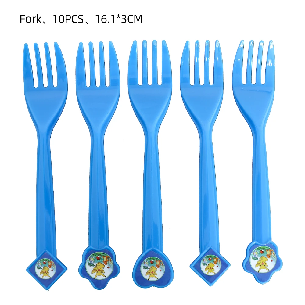 TAKARA TOMY Pikachu Pokemon Birthday Decoration Disposable Cutlery Cup Plate Napkin Tablecloth Bag Baby Shower Party Supplies