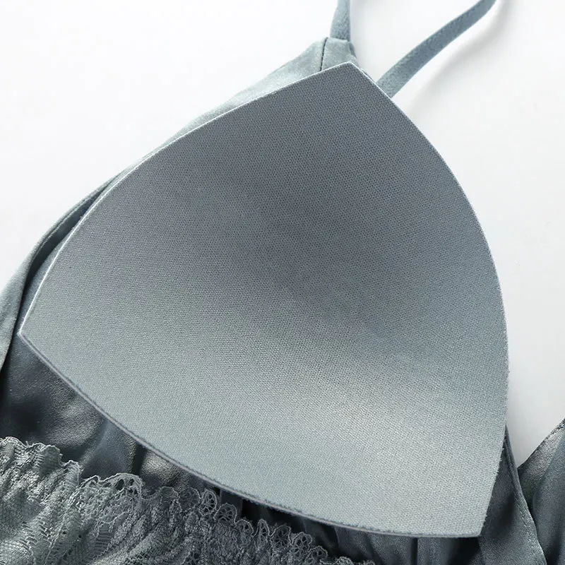 Women's Lace Bra, 93%Real Silk 7%Spandex Underwear, Triangle Cup Comfortable Female Underwear, Thin padding Brassiere 2025 6
