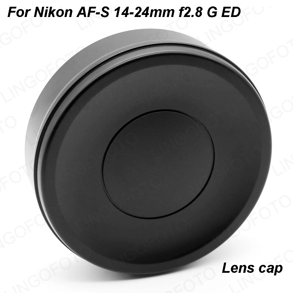 For Nikon AF-S 14-24mm f/2.8G ED Front Lens Cap Slip-on Black