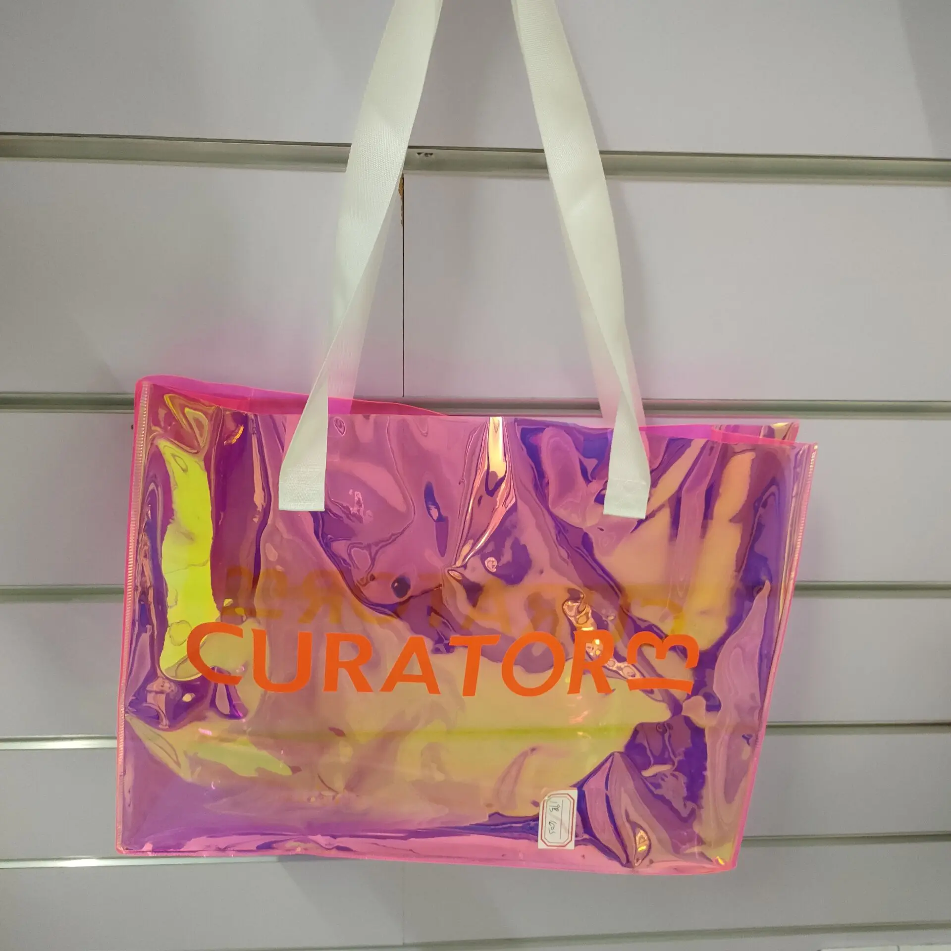 Clear Tote Bags Pink Pink Translucent Tote Bag XXXFLOWER Clear Tote Bag For Women PVC