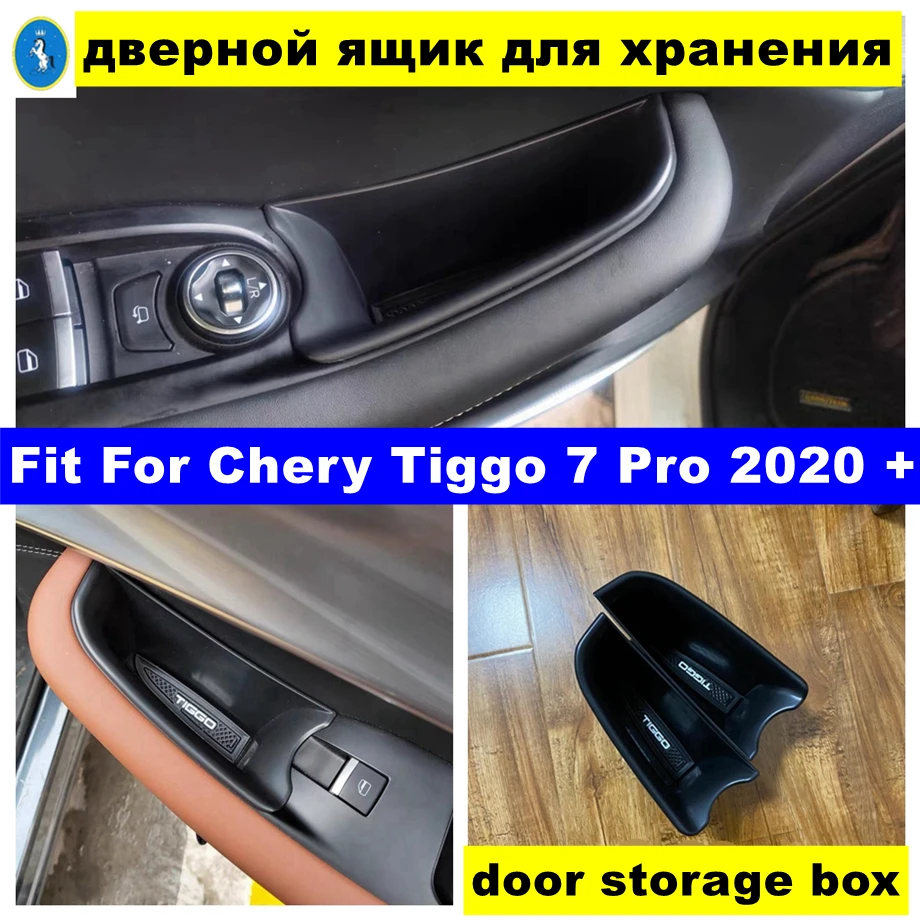 

Front Door Sort Out Armrest Storage Organizer Box Decoration Fit For Chery Tiggo 7 Pro 2020 2021 Black Car Interior Accessories