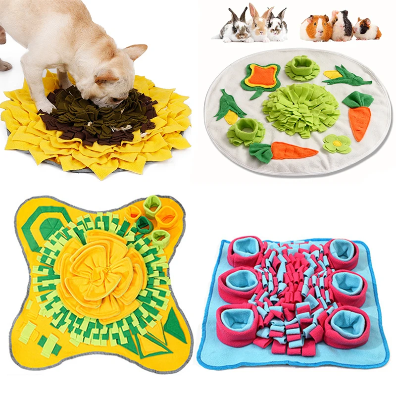 

Dog Snuffle Mat Pet Nose Smell Training Sniffing Pad Cat Dog Slowing Feeding Intelligence Blanket Washable Food Dispenser Carpet