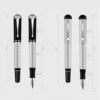 MAJOHN P138 Classical Plated Fountain Pen Piston inking Octahedral Etching Pattern EF/F/M/Flat No.6 Nib school office supplies 4