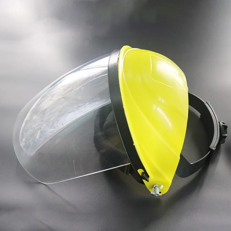 Anti-smoke Saliva Virus Dust Mask Transparent PVC Safety Mask Screen Spare Visor Head Facial Respiratory Protection