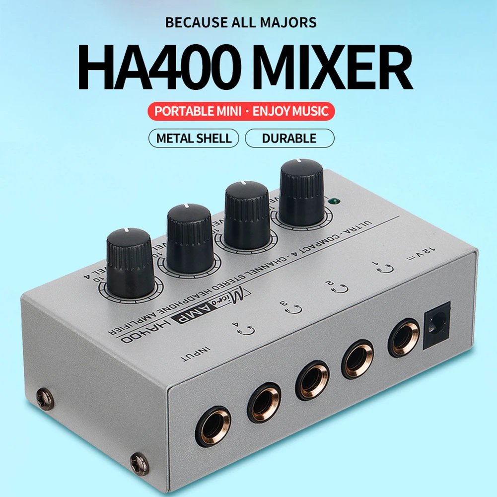 4 Output 1 Input Audio Stereo Headphone 