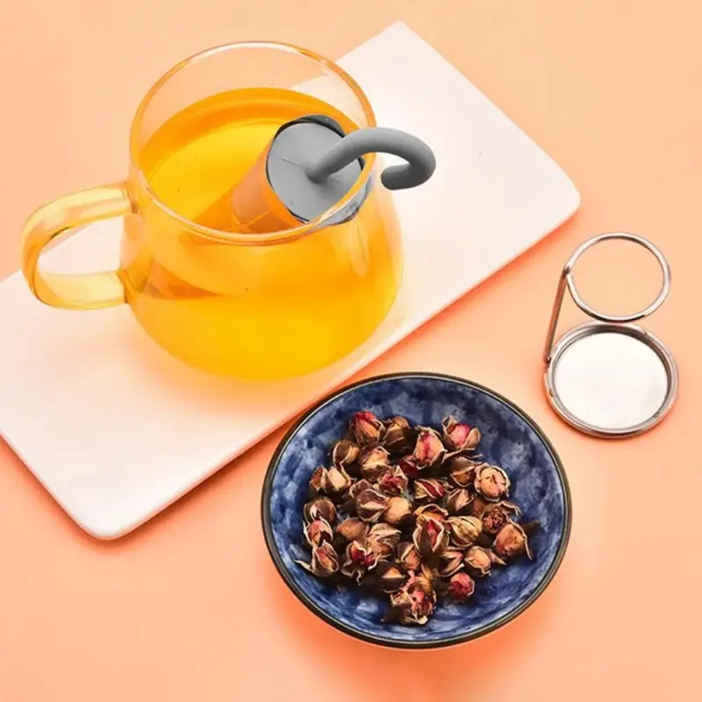 1PC Cute Umbrella Tea Infuser-Stainless Steel Loose Leaf Tea Strainer Handy Kitchen Accessories for Lovers Easy to Use&Clean