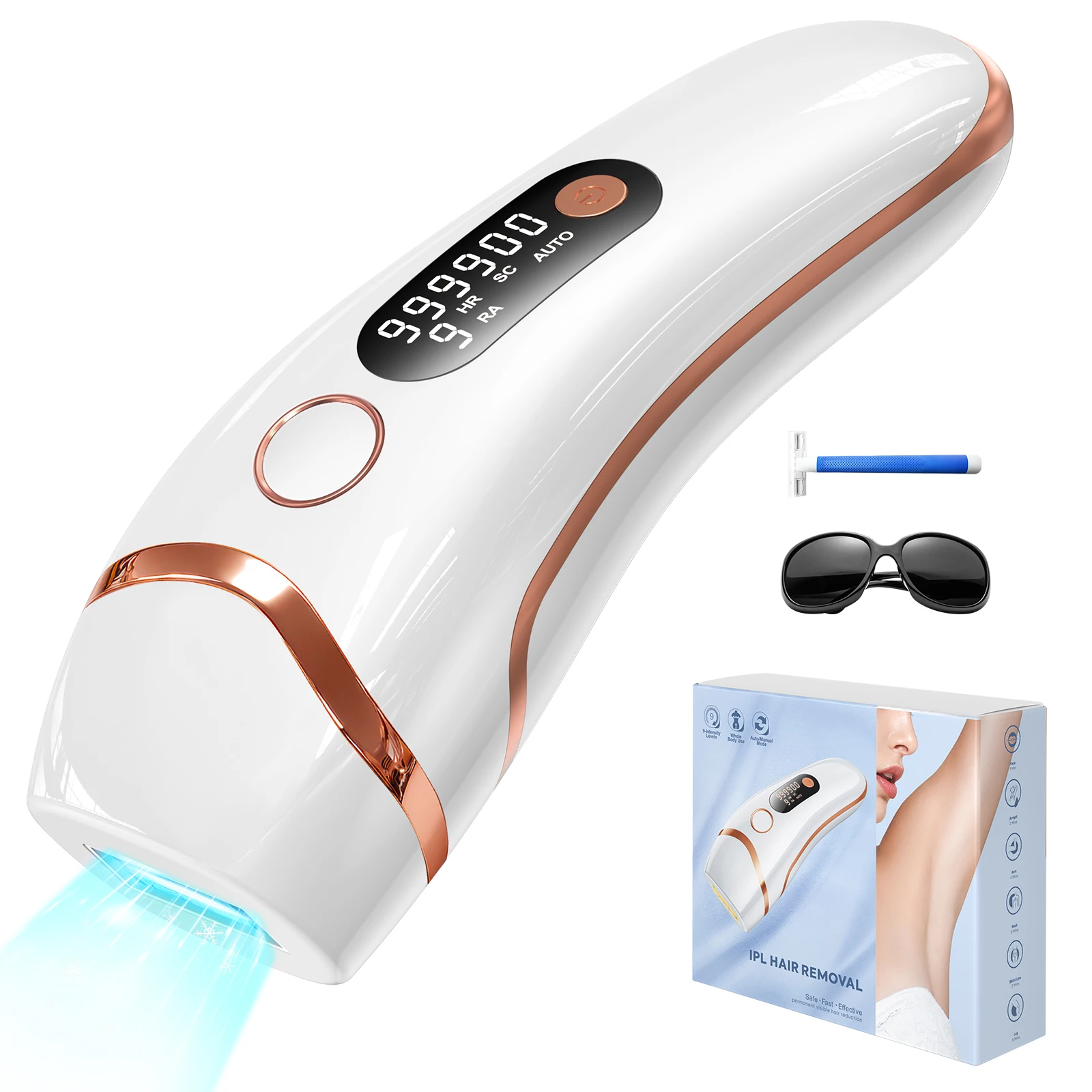 IPL光脱毛器 Adoric IPL  Depilator IPL光脱毛器 Adoric IPL Home Depilator