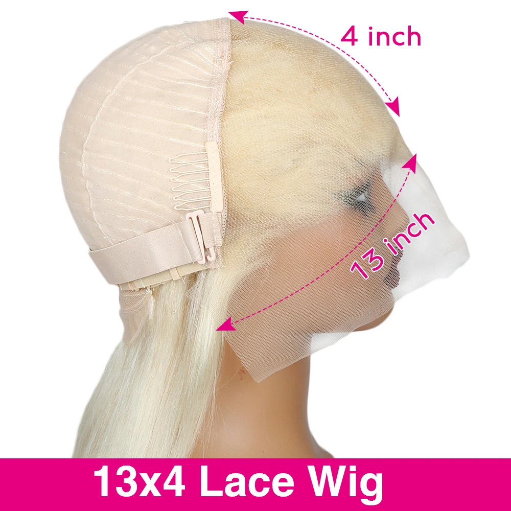 220 Density HD 613 Honey Blonde 30 36 Inches Straight 13x4 Lace Frontal Wig HD Lace Front Wigs Human Hair Wig For Black Women