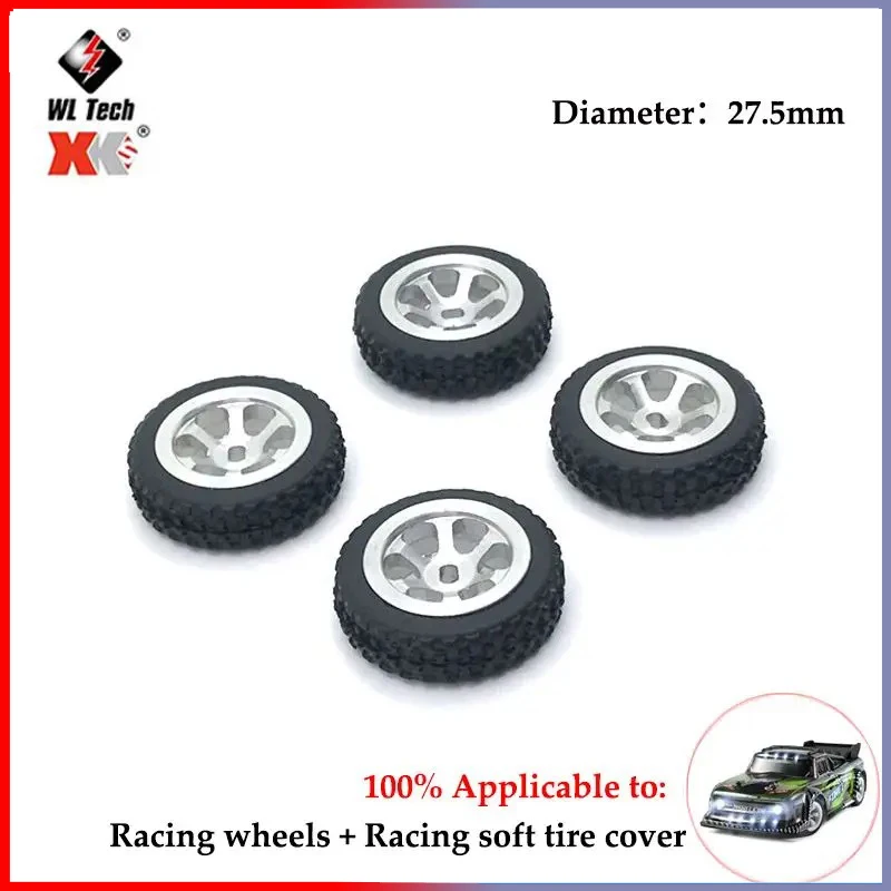 4PCS/lot 27mm Hex Monster Truck Wheel Tires for Wltoys 284131 K969 K989 1/28 Off Road RC Car Upgrade Parts K989-53 Trx4