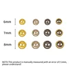 YOMDID 100pcs/Lot Round Metal Buttons 6/7/8mm Buckle For DIY Clothes Doll Sewing Decoration 2 Holes Button Handcraft Accessories 6