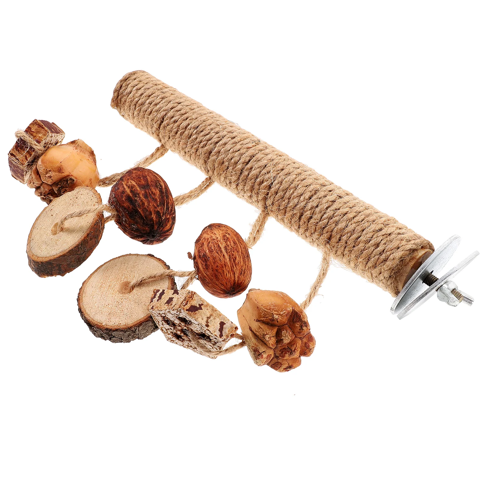 Parrot Toy Bird Stand Chewing Perches for Cage Cockatiels Wooden Birdcage Branches Toys Parakeet