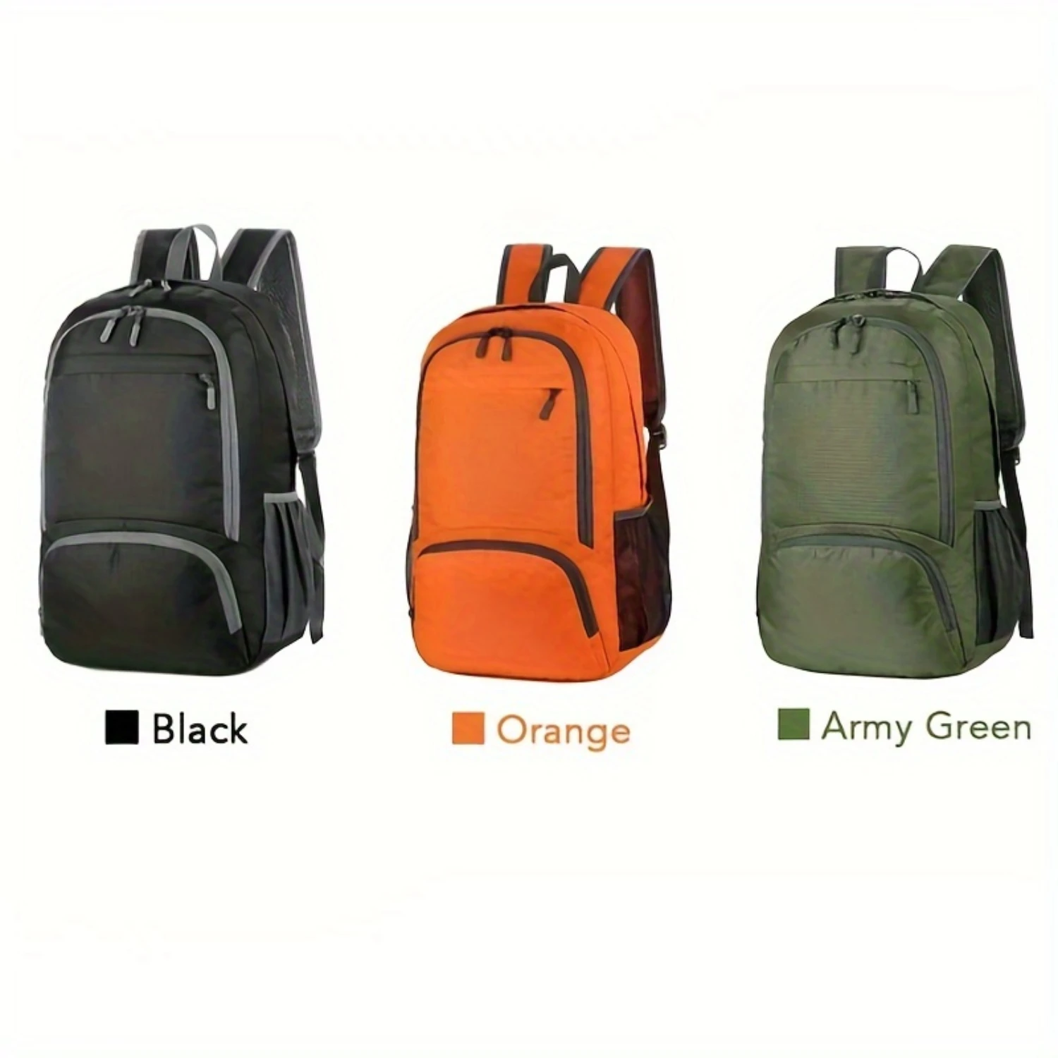 Waterproof Lightweight Foldable Hiking Backpack Handbag Set 1pcs for Men and Women Packable Outdoor Camping Bag
