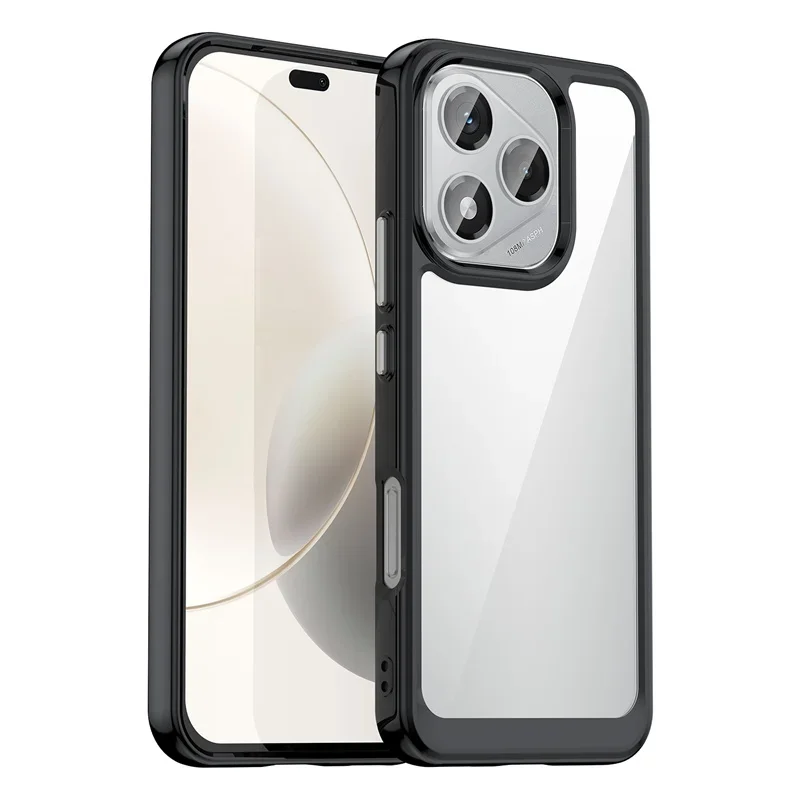 Transparent Colorful TPU Protective Phone Case - Clear Cover and Stylish Design