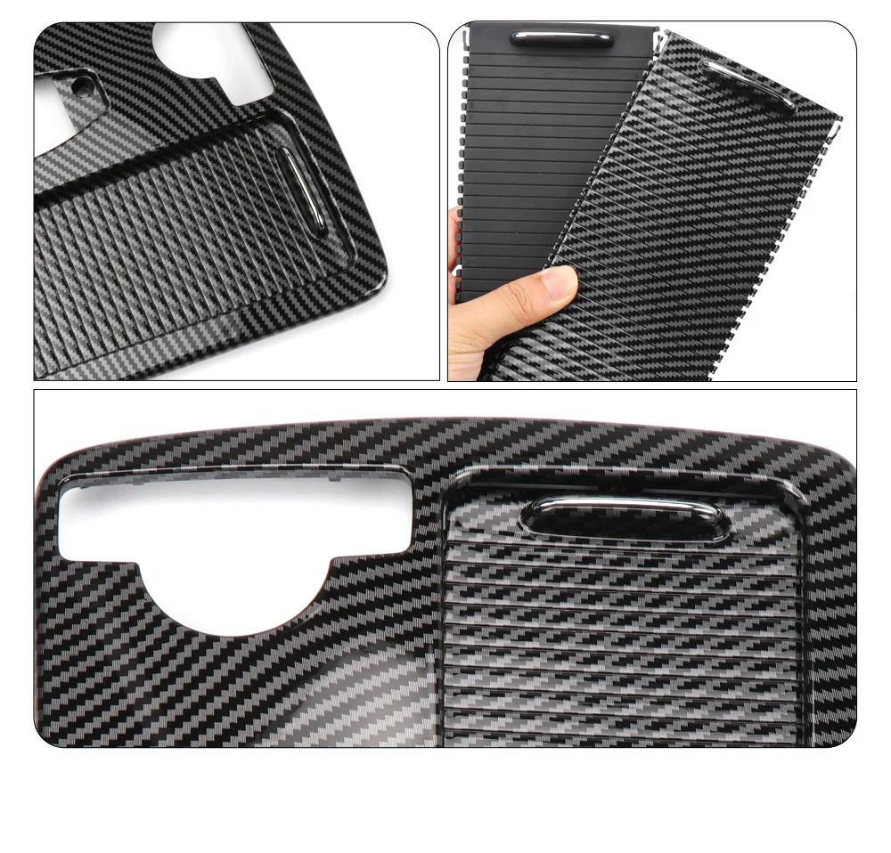 Auto Mittel konsole Armlehne Getränke becher halter Rollladen rahmen für Mercedes Benz W204 C180 C200 C220 W207 E W212 E260 – Detail 7