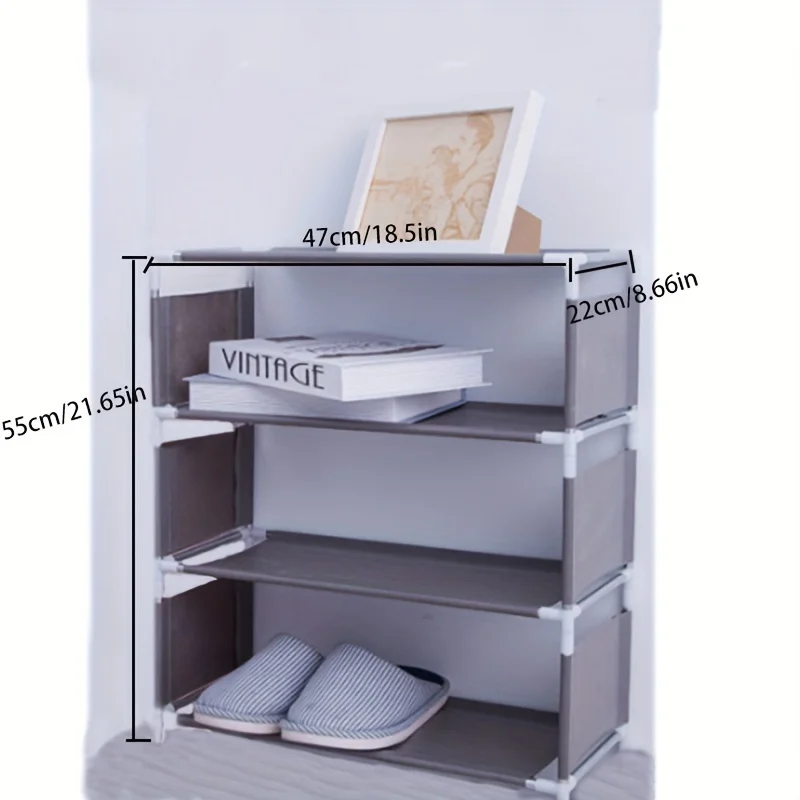 1 Multi-layer Shoe Rack Multi-layer Dust-Proof Shoe Rack Storage and Organization Easy to Assemble Space Saving Design