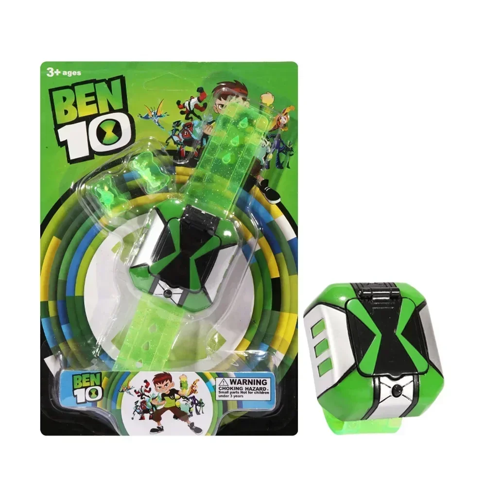 Фото Ben10 Omniverse экшн-фигурки Omnitrix Ben Tennyson проекционные часы со звуком, модель куклы, коллекционные украшения, подарки, игрушки №1