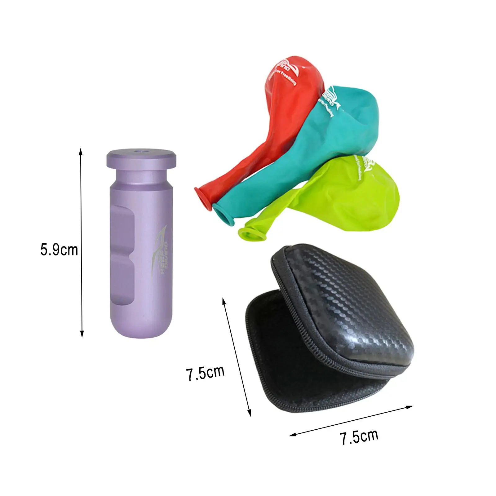 Freediving Ear Pressure Equalization Tool with Compact Storage Case