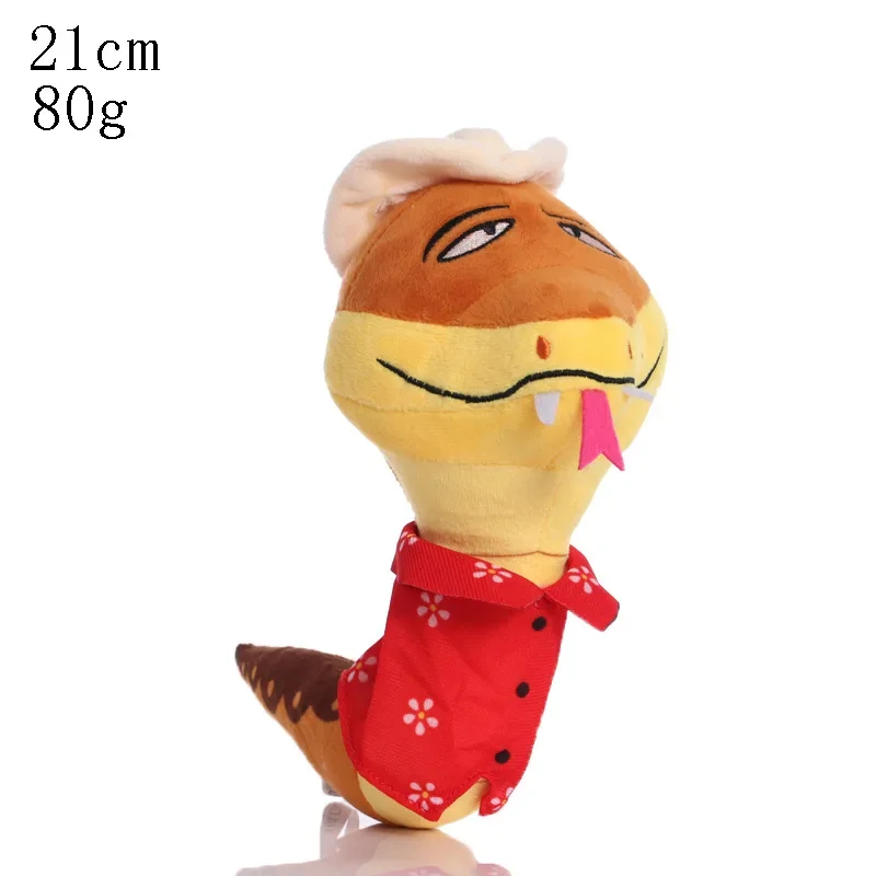 Movie The Bad Guys Plush Toys Kawaii Wolf Piranha Snake Shark Tarantula Anime Doll Stuffed Animal Peluche Toy For Kids Gift