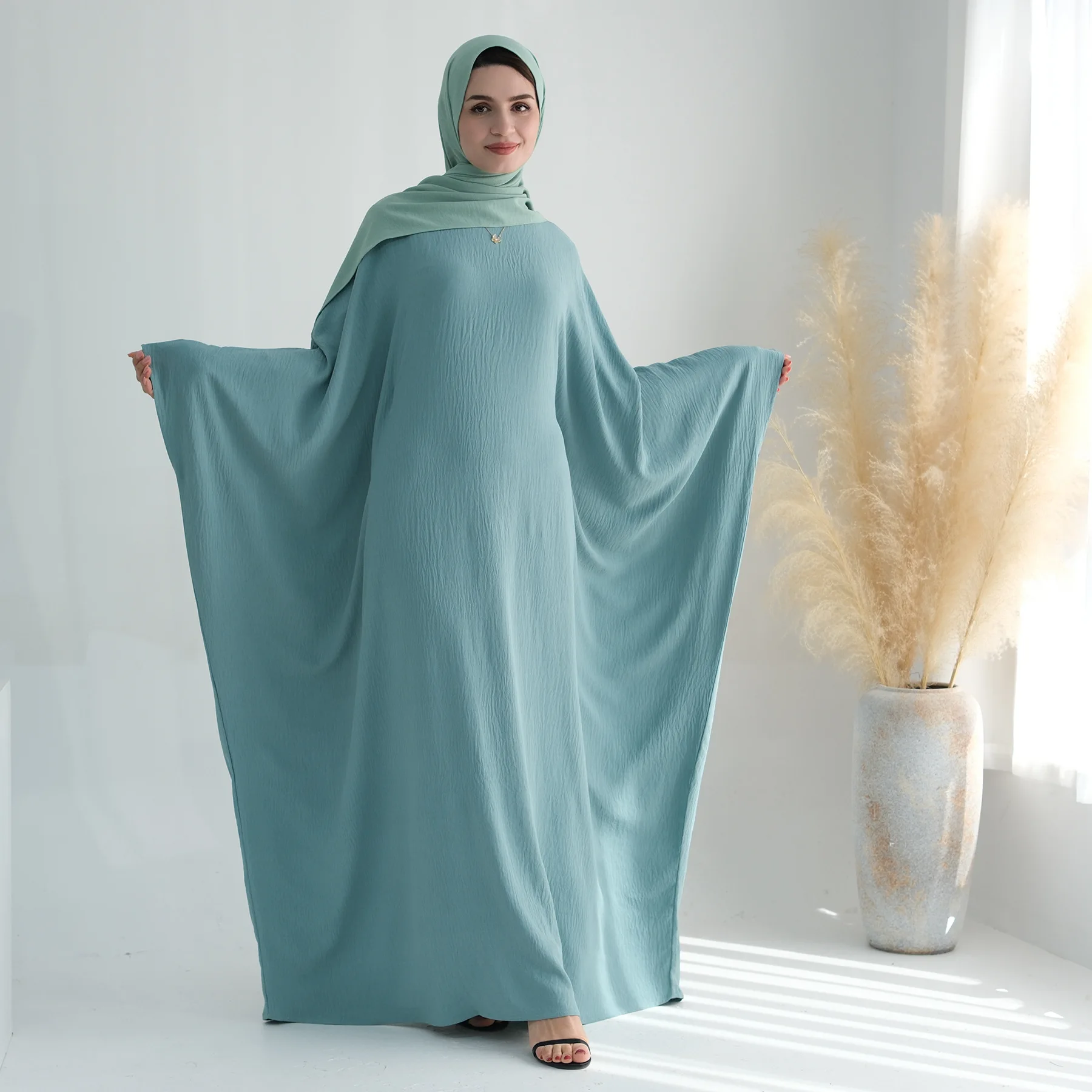 

Eid Mubarak Djellaba Muslim Women Prayer Dress Hijab Abaya Dubai Turkey Kaftan Ramadan Djellaba Islam Jalabiya Arabic Scarf Robe