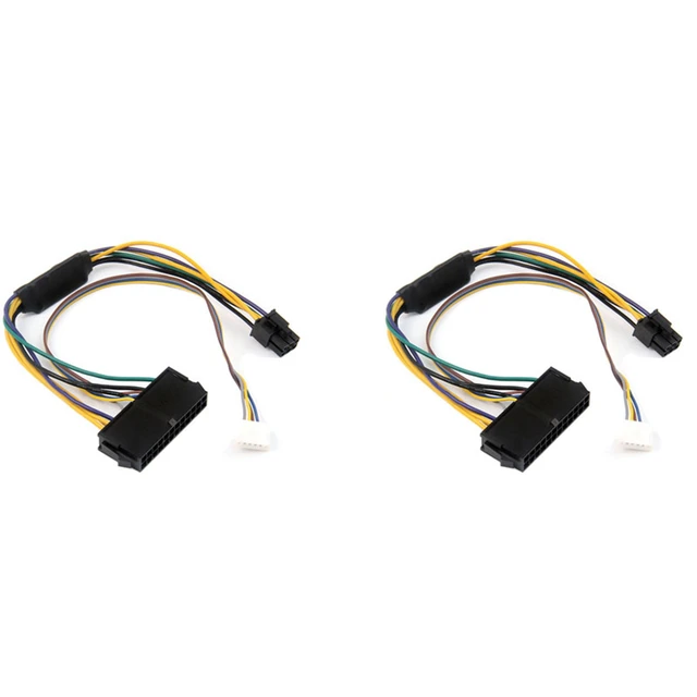 24 Pin A 6P Adaptateur D'Alimentation Cable Pr HP Elite 8100 8200