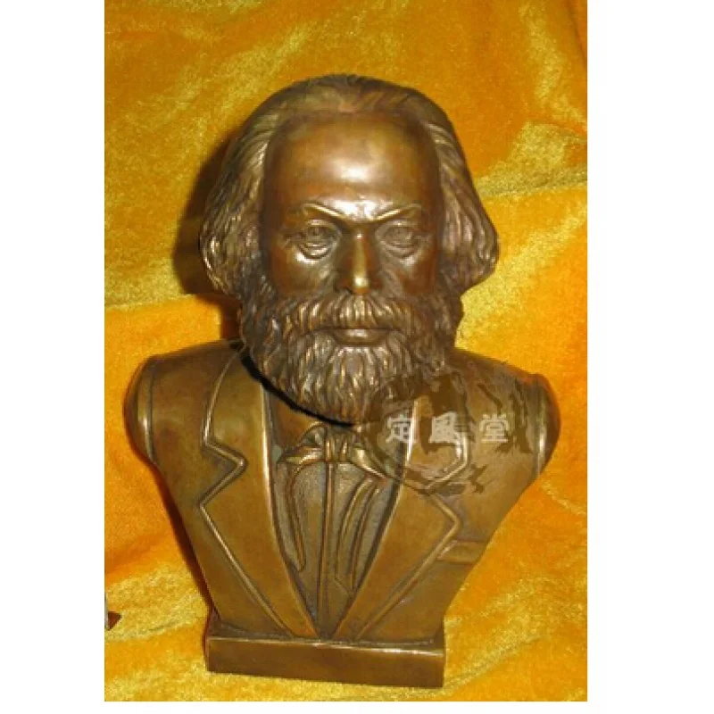 

Copper Brass CHINESE s Asian mediano Karl Marx bronce estatua figura esculturaroom Art Statue