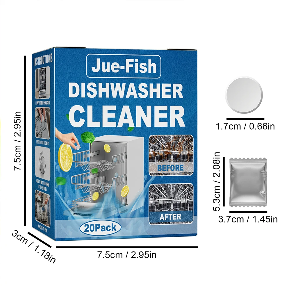 Dishwasher Cleaner Strong Oil Stain Removal Descaling Detergent Tablets 1-10pack Kitchen Cleaning Tools Dishwasher Cleaning for dishwasher cleaner