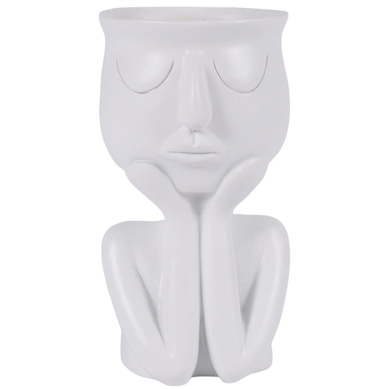 

Новинка, абстрактная человеческая скульптура, семейный горшок, Настольная Цветочная композиция для растений в гостиной комнате