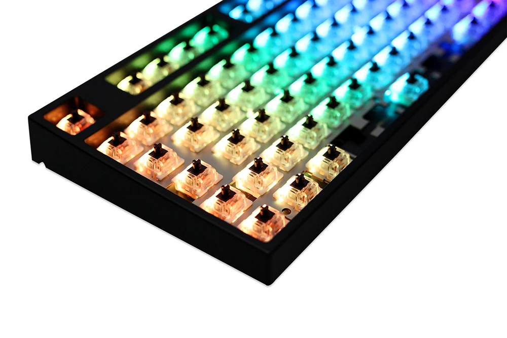 Teclado mecânico personalizado swappable quente, interruptor programável