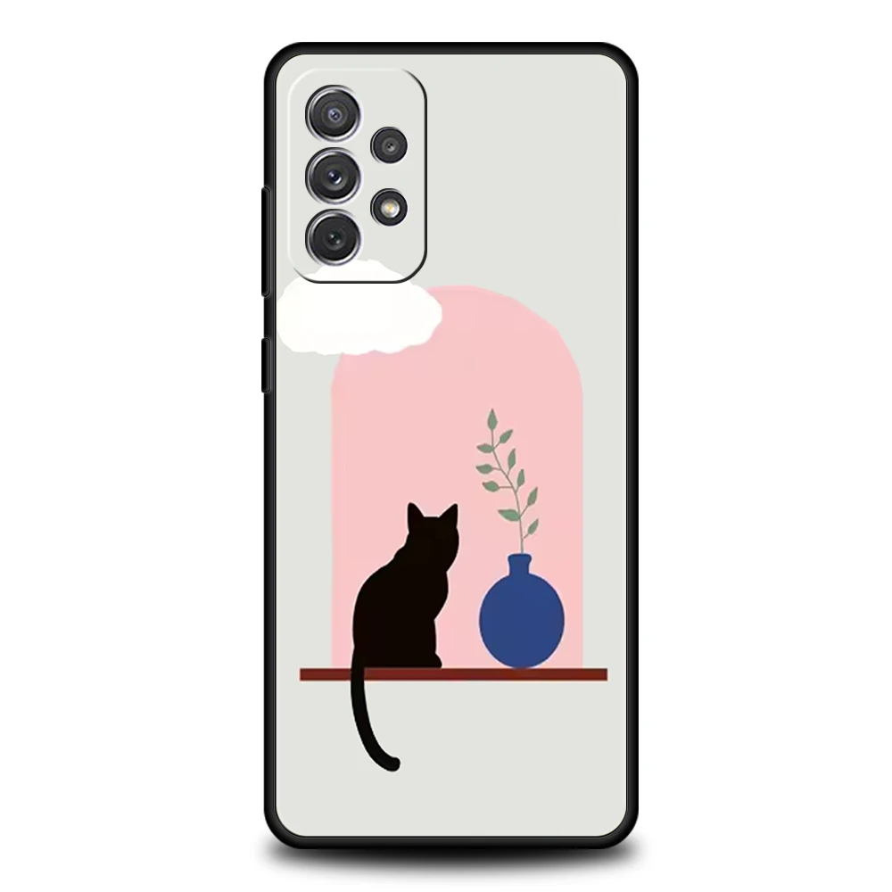 Cute Cat Design Phone Case Cover - Stylish and Durable Protection