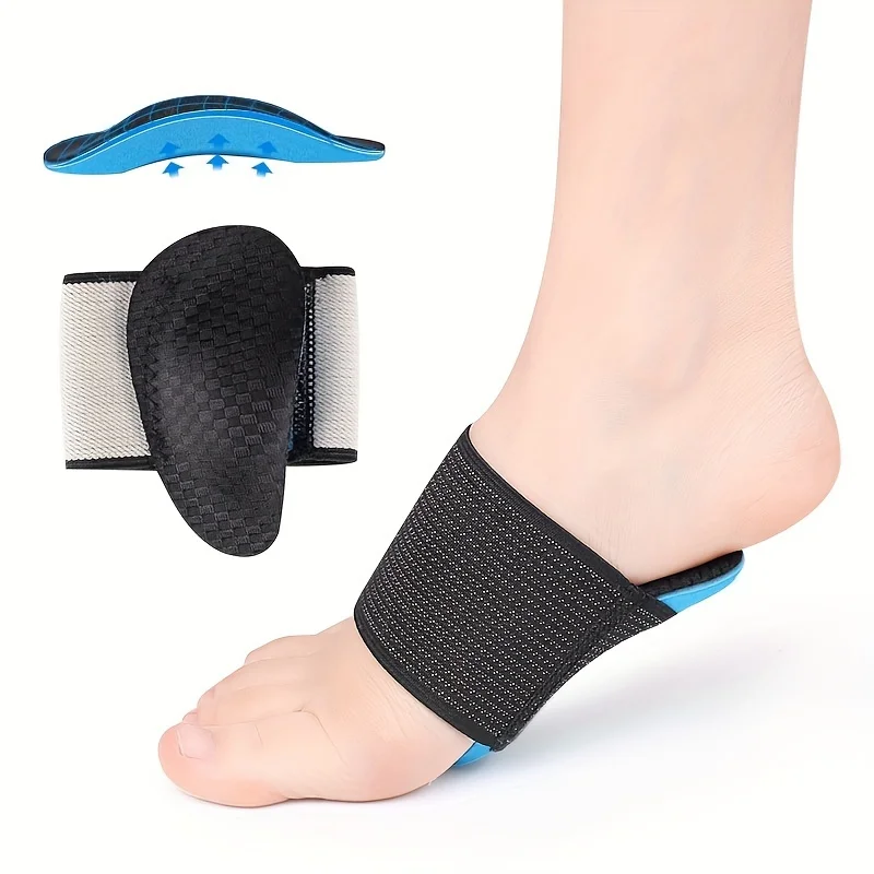 EVA sports foot cushion half insole men and women flat foot arch support adult arch internal and external eight correction