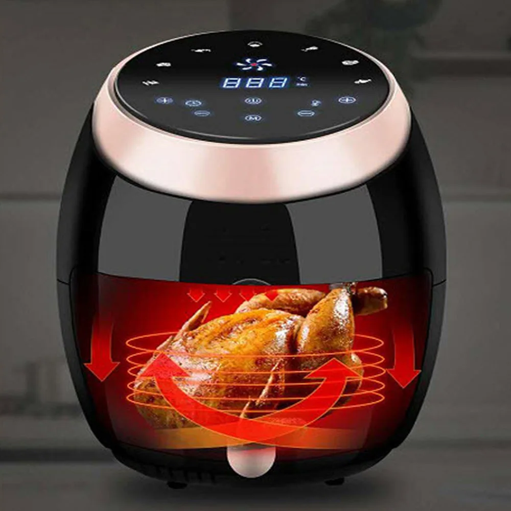 Large capacity air fryer household electric fryer intelligent oil-free multi-function fries machine 8L
