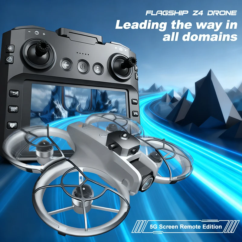 2025 New Z4 GT3 Drone Professional Mini 8K HD 4.3" Remote Control Headless Mode 360° Flip Quadcopter Mini aircraft Kid Toys Gift