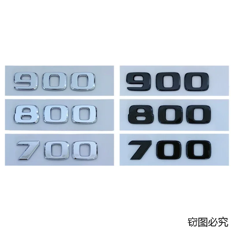 메르세데스 벤츠 G700 G800 G900 900 800 700 엠블럼 W210 W213 W204 W251 W111용 ABS 자동차 차체 측면 레터 배지 테일 트렁크 스티커