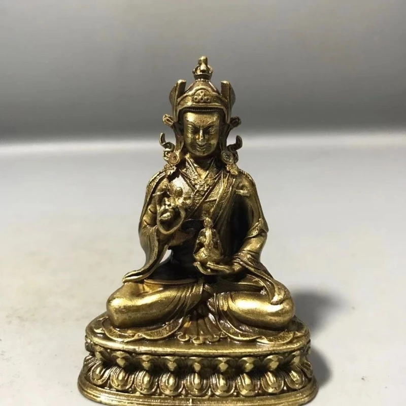 

Little Fairy/ Retro Brass Lotus Master Buddha Statue Ornaments To Attract Wealth Home Ornaments Decorations Crafts Accessories