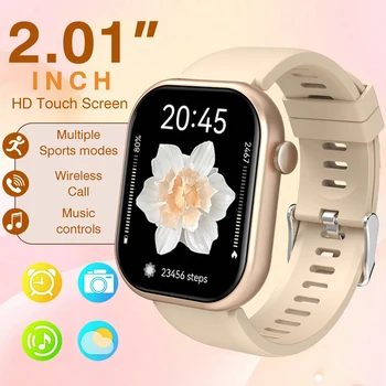 2026 Fashion Smartwatch,Full Touchscreen,Wireless Call Smartwatch with Step Counter/Music Control,For Iphone & Android Phones 1