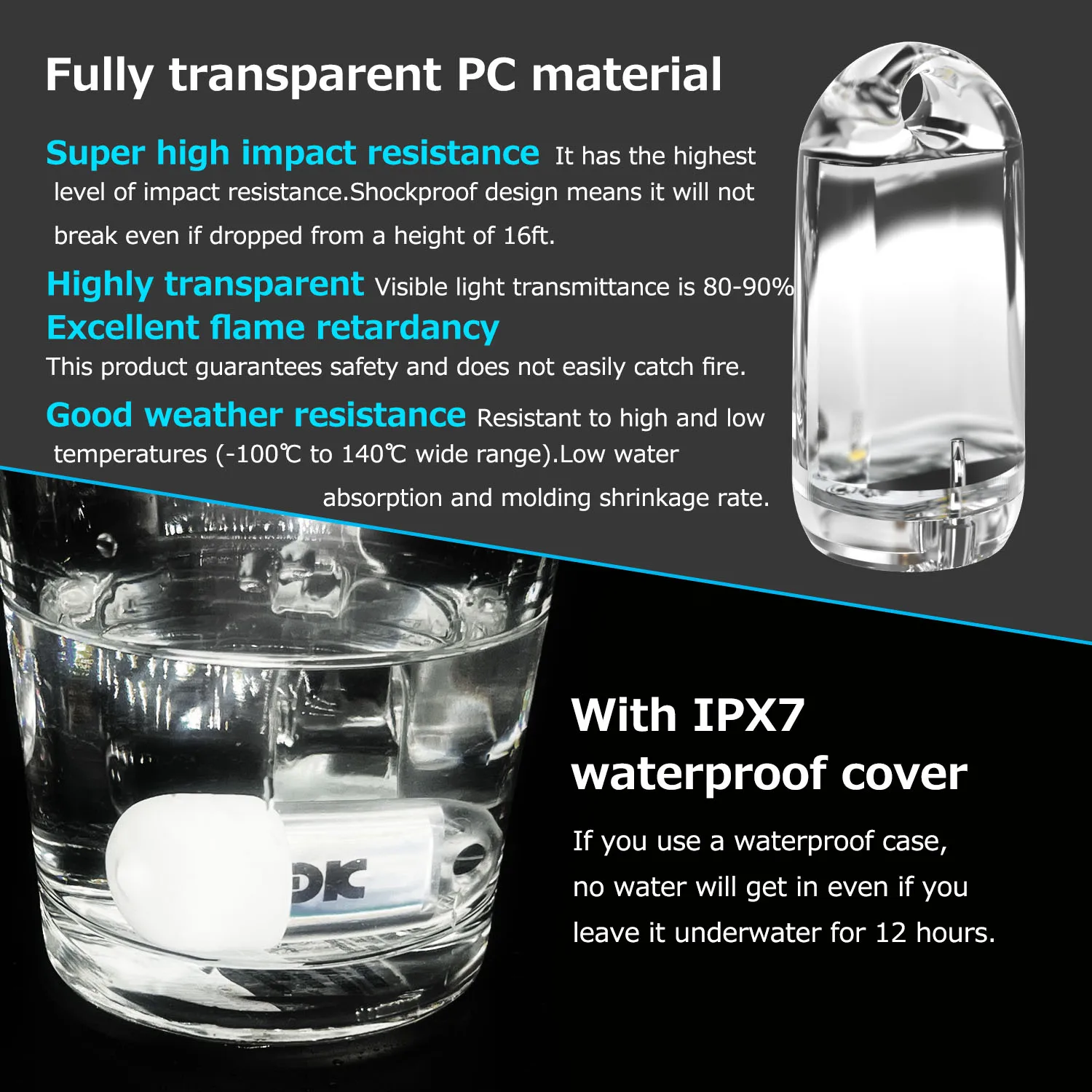 USB Ultra Mini LED Lanterns,Waterproof EDC Keychain Light High Flashlight for Camping Rechargeable Battery Stick Light