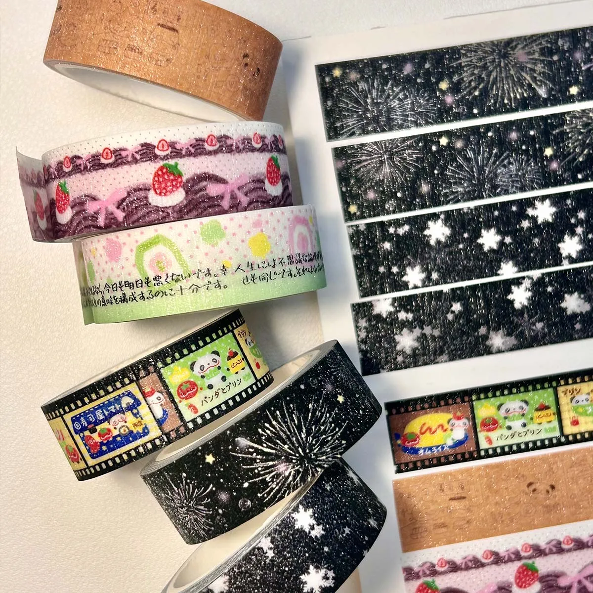 Shiny Fireworks Washi Tape DWinter Theme eco Masking Tapes for Scrapbooking Decal For Arts Diy Crafts Album Journal 3