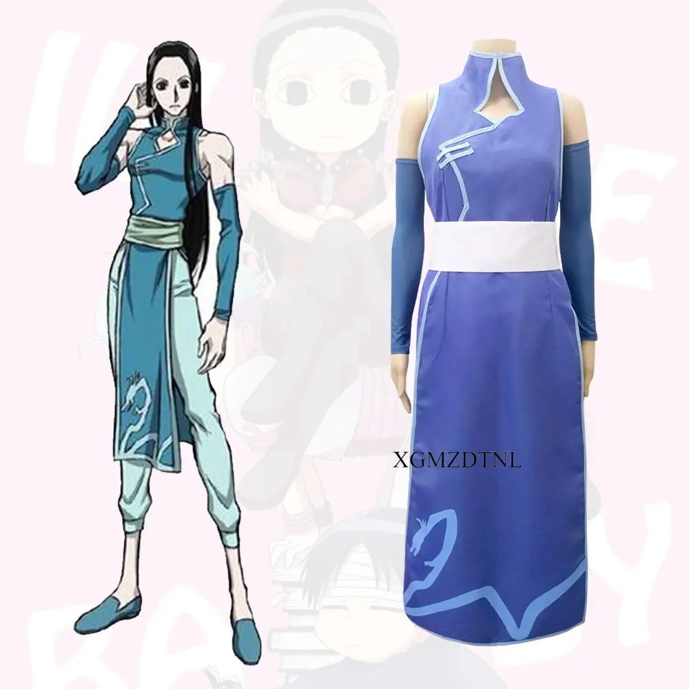 

2020 New Hunter X Hunter Illumi Zoldyck Irumi Zorudikku Cosplay Costume Top+pant+sleeves