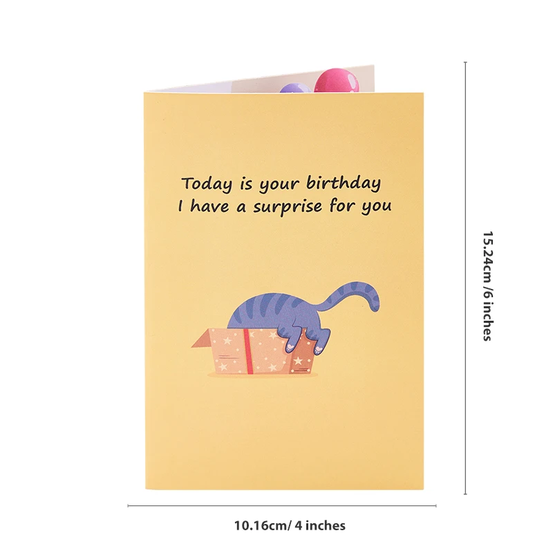 Cute Cat Pop up Birthday Cards 5 | Cute Cat Pop up Birthday Cards 5