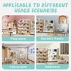 Kids Toy Storage Organizer-Toy Organizer with Kids Bookshelf,Toy Storage with 12 Toy White Bins and 4 Book Shelves 6